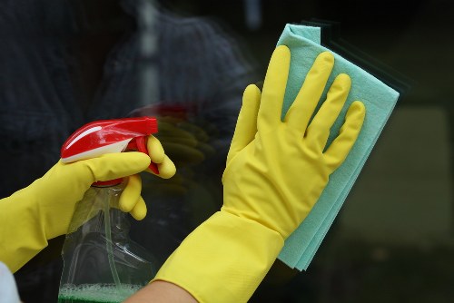 Airbnb cleaning service preparing a Harringay short-let flat for new guests