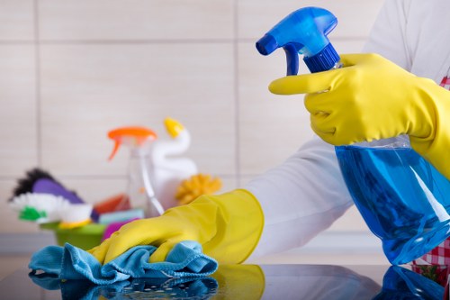 A local cleaning team preparing a renovated Harringay property for use