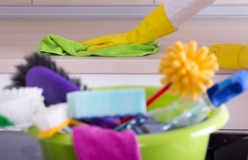 Airbnb cleaning checklist and supplies used for a Harringay property turnover