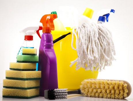 Team of Harringay cleaning specialists working in a bright interior